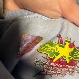 Baby Blue spider hoodie Medium